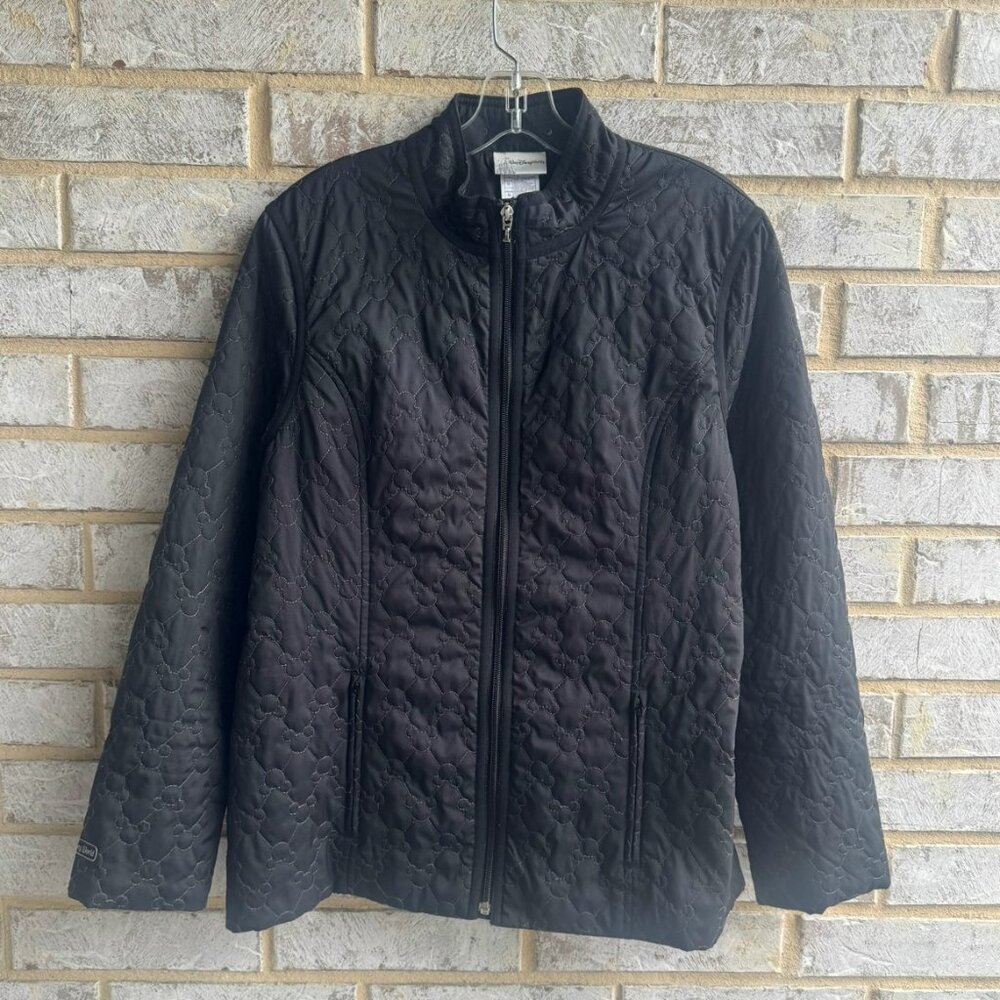 Walt Disney World Long Sleeve Zip Front Lightweight Quilted Jacket Size L